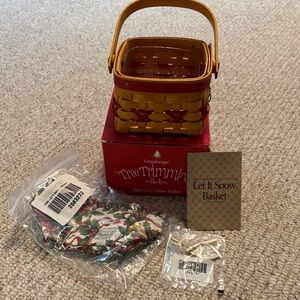 2000 Longaberger Tree Trimming Basket Combo